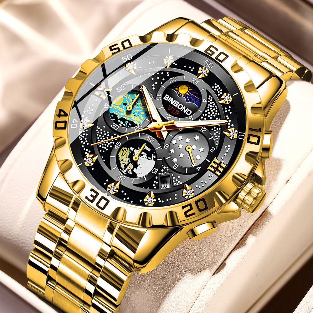 Montres Quartz Business Watch Imperméable Petites Trois broches