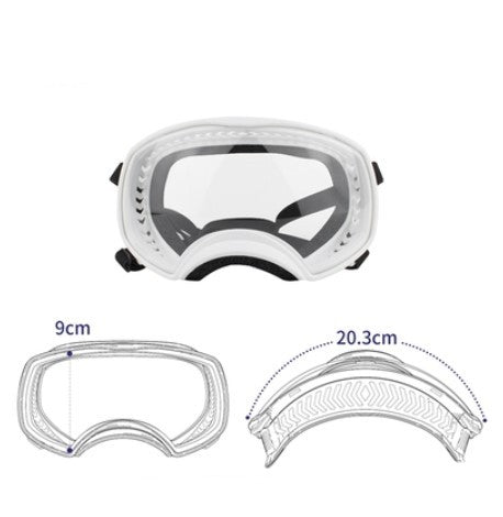 Verres pour animaux de compagnie Grand paquet de chien Protection des yeux Pluie et neige coupe-vent