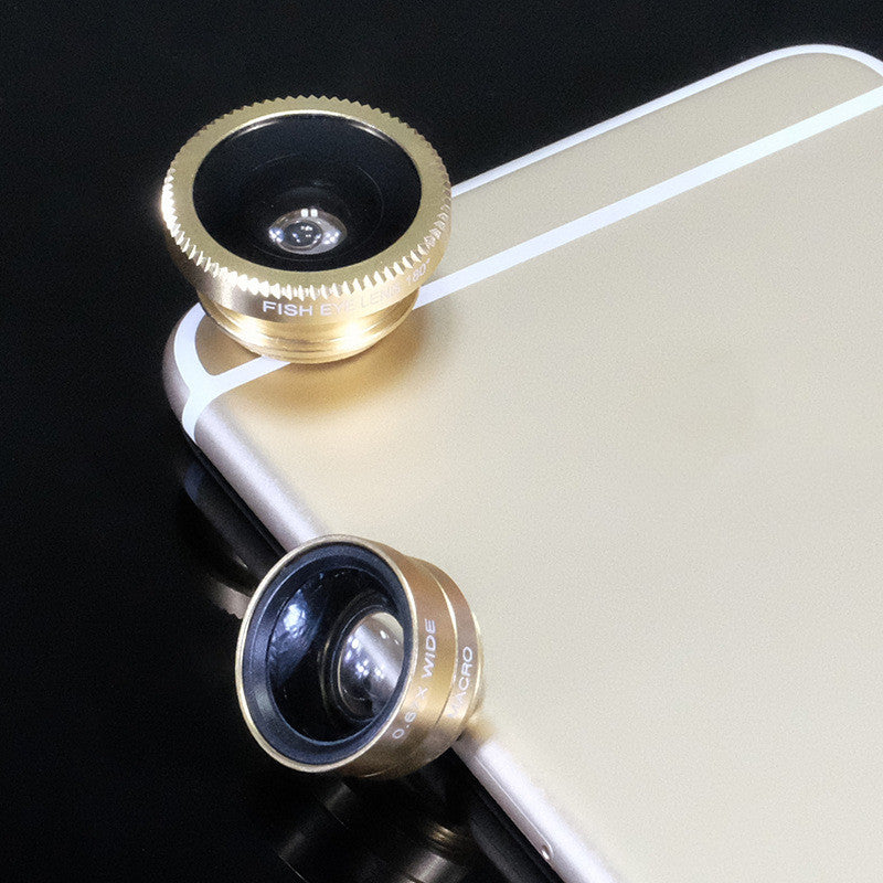 Trois un large angle 180 degrés objectif téléphone mobile 0.67X téléphone mobile objectif kit