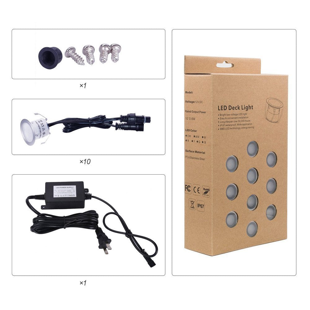 Mode simple Courtyard Deck Acier inoxydable Lampe souterraine
