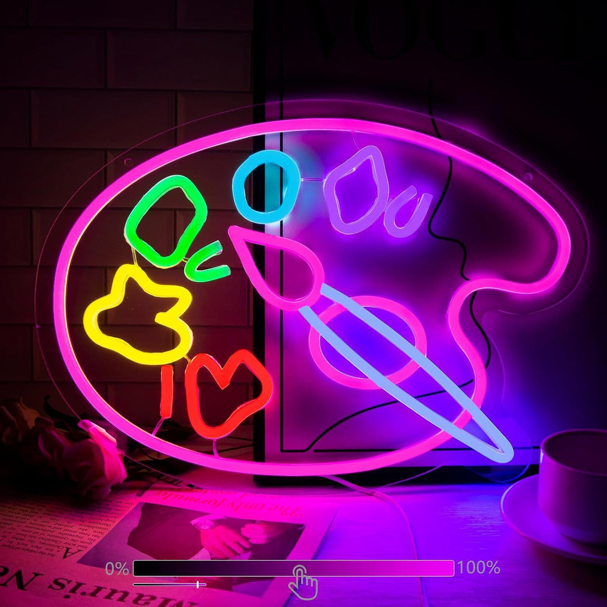 LED Neon Bat Cave Bar panneau lumineux décoratif avec Bells Flexible en forme d'éclairage