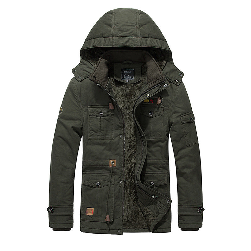 Veste rembourrée en polaire pour hommes