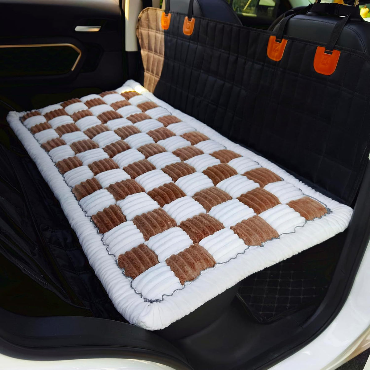 Tapis de voiture en peluche de coussin épais