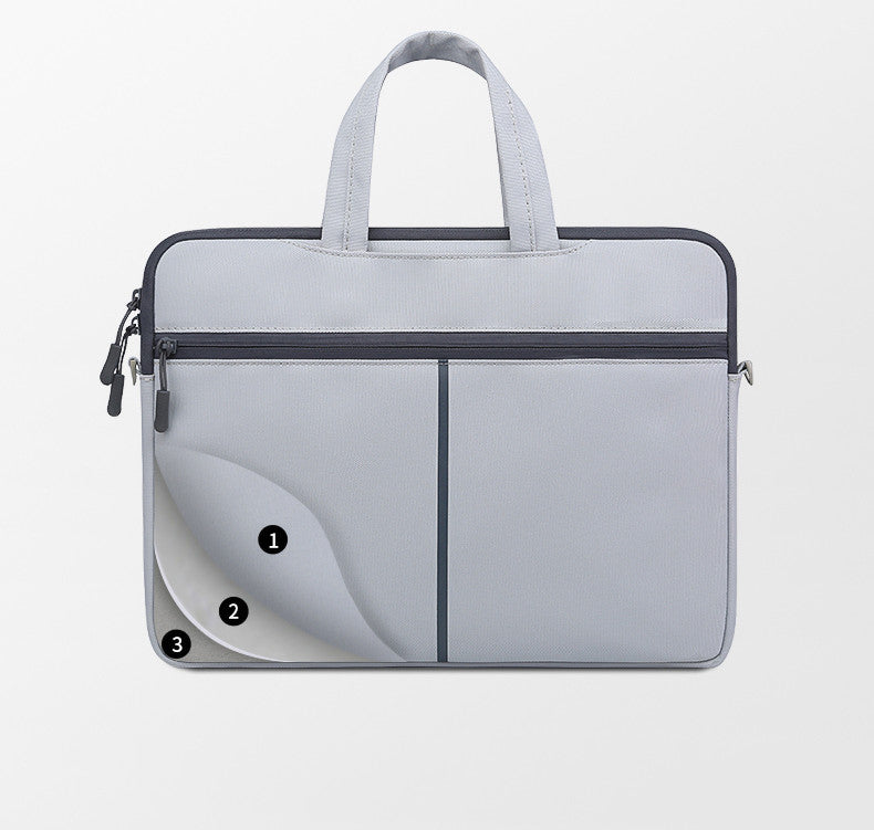 Manche pour ordinateur portable avec sac à épaule zippée