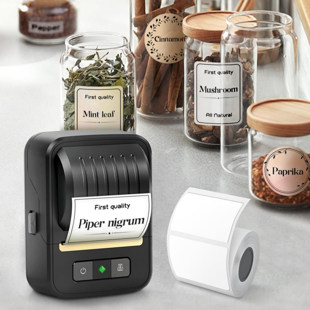 Imprimante d'étiquette thermique portable sans encre Bluetooth
