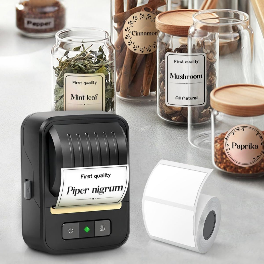 Imprimante d'étiquette thermique portable sans encre Bluetooth