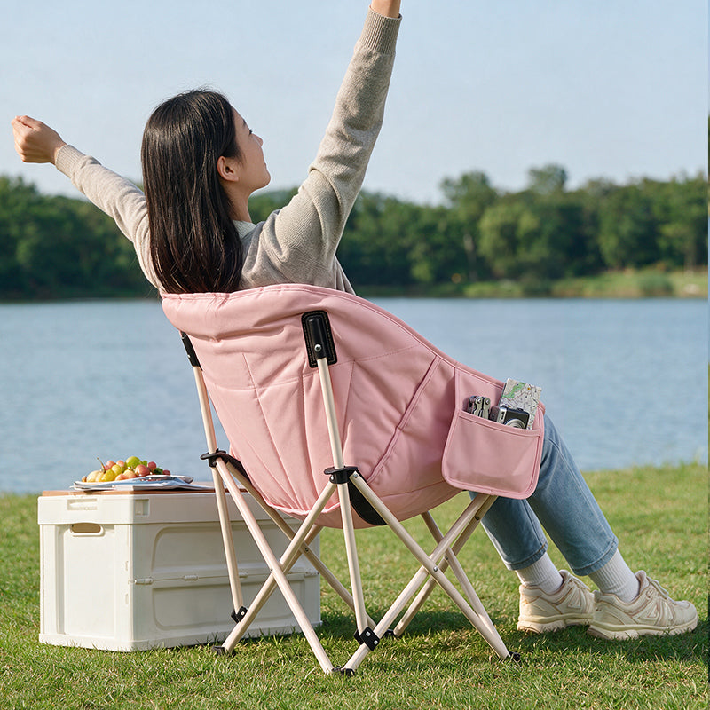 Chaise pliante en forme de soucoupe Shell pliable