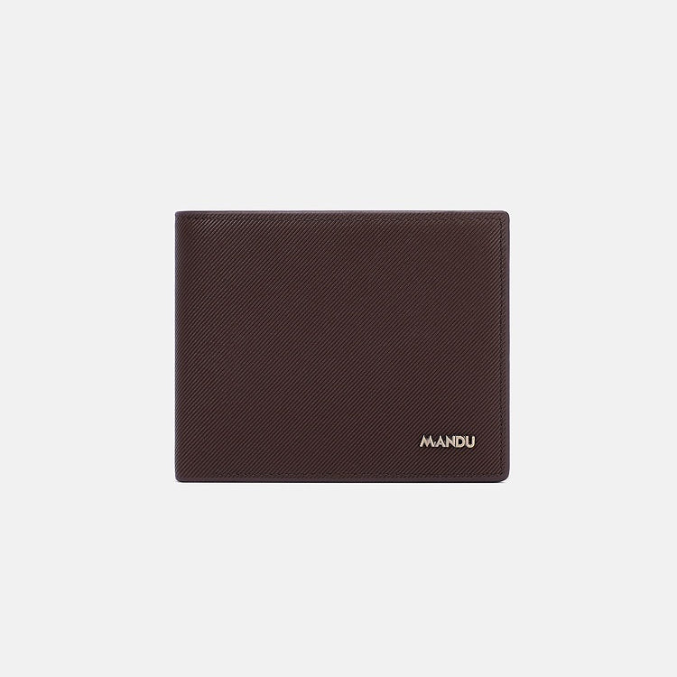 Homme PU Twill court antivol pivotant multifonctions pièces Purse