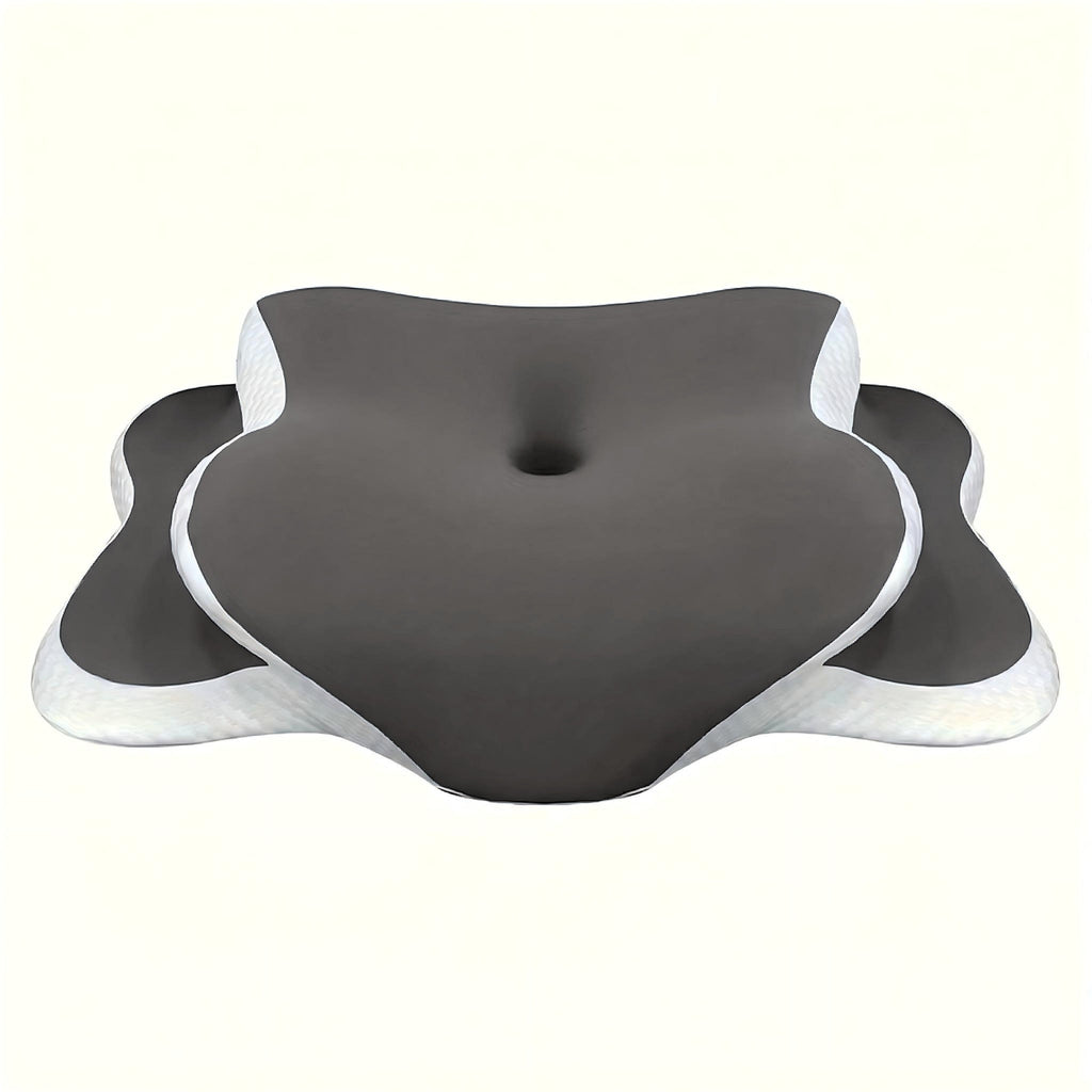 Mémoire ergonomique Mousse Collier Support Oreiller en soie glacée
