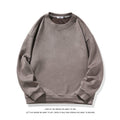 Sweat-shirt à manches longues à col rond pour homme
