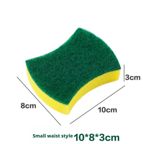 Taille éponge la vaisselle bloc-10 * 8 * 3cm