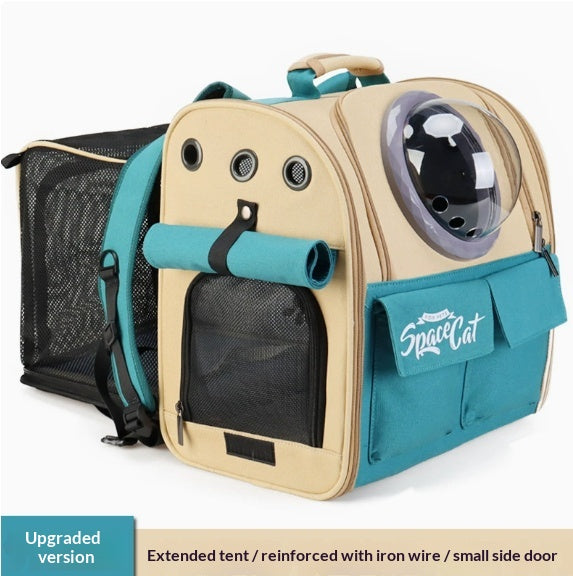 Grand sac à dos Portable Cat Carrier avec bandoulière et poignées pour les sorties