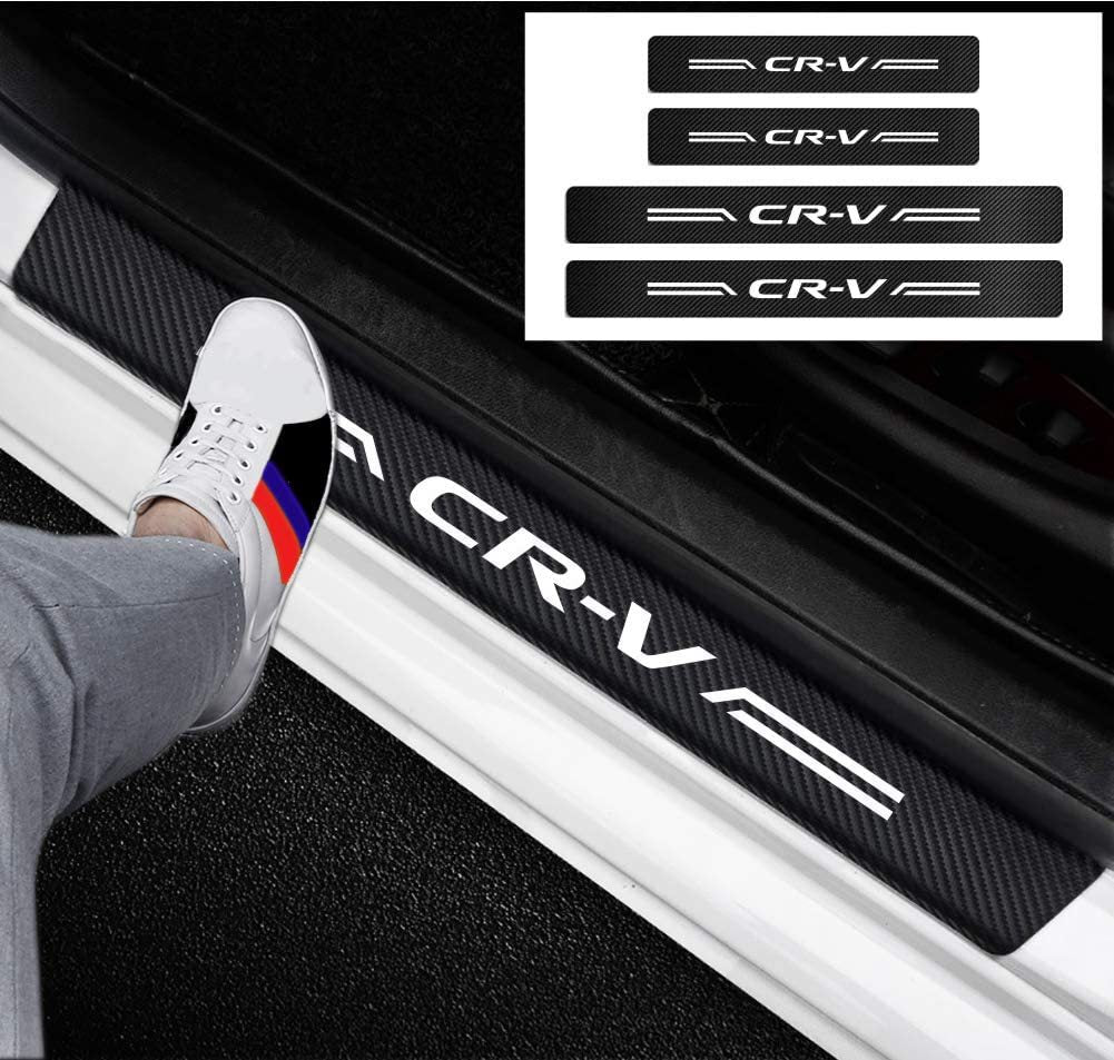 Seuil de porte de voiture Bienvenue pied pédale en cuir anti-step Sticker