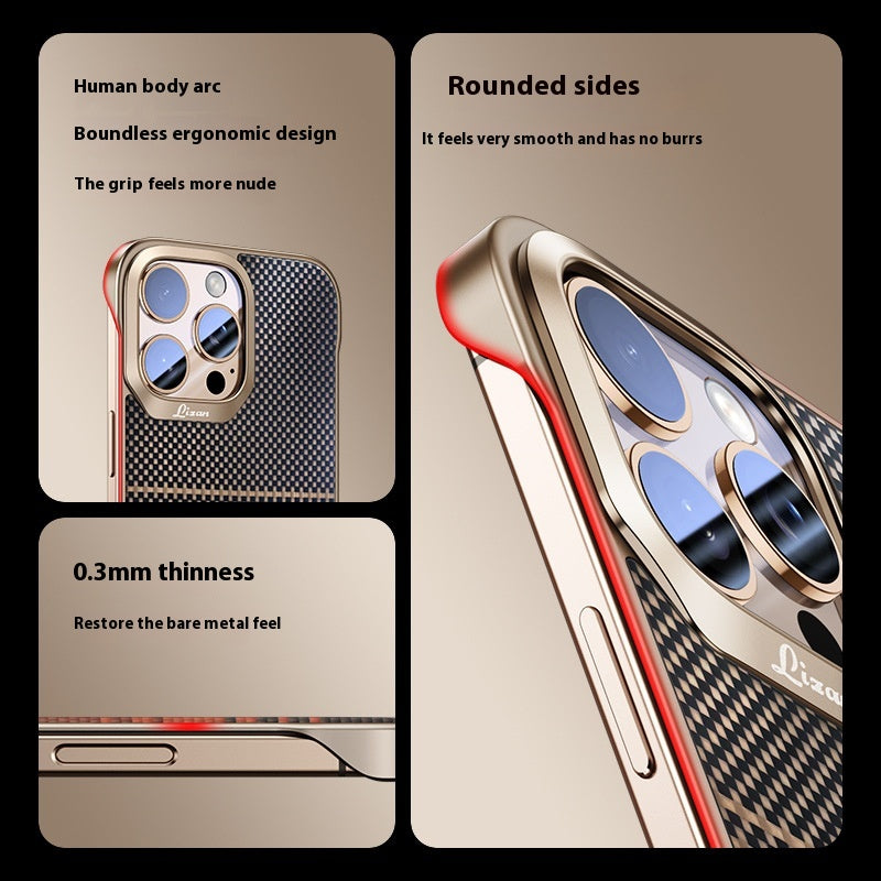 Kevlar Texture Magnetic Protective Cover Carbon Fibre
