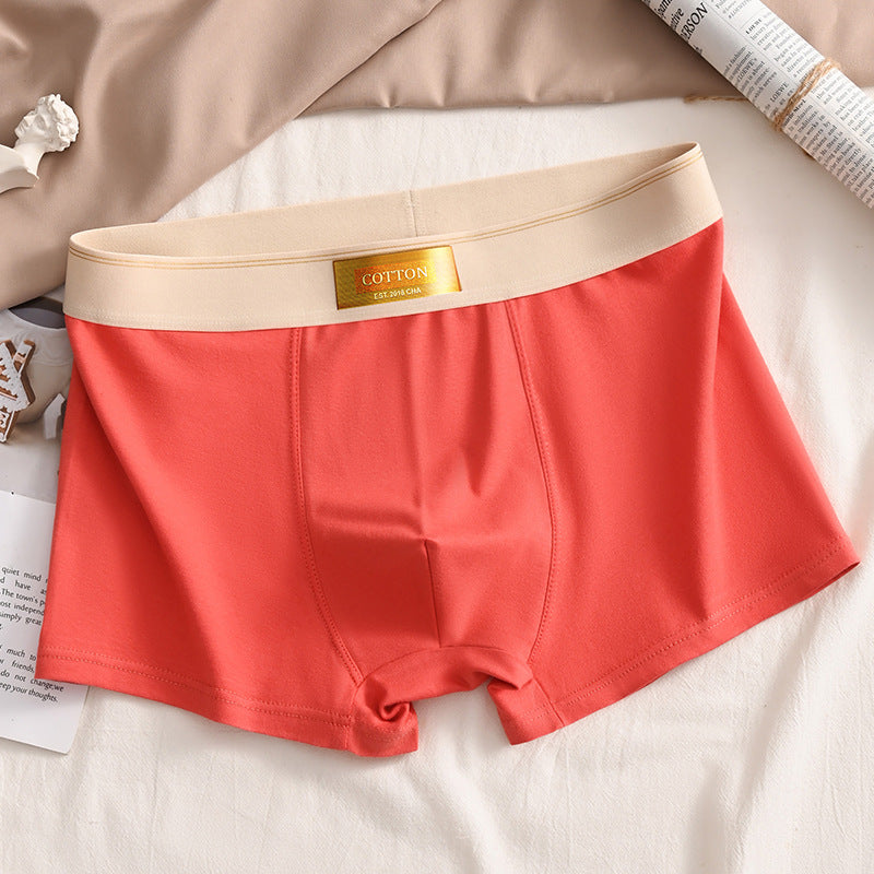 Slip de boxeur respirant en coton athlétique pour hommes