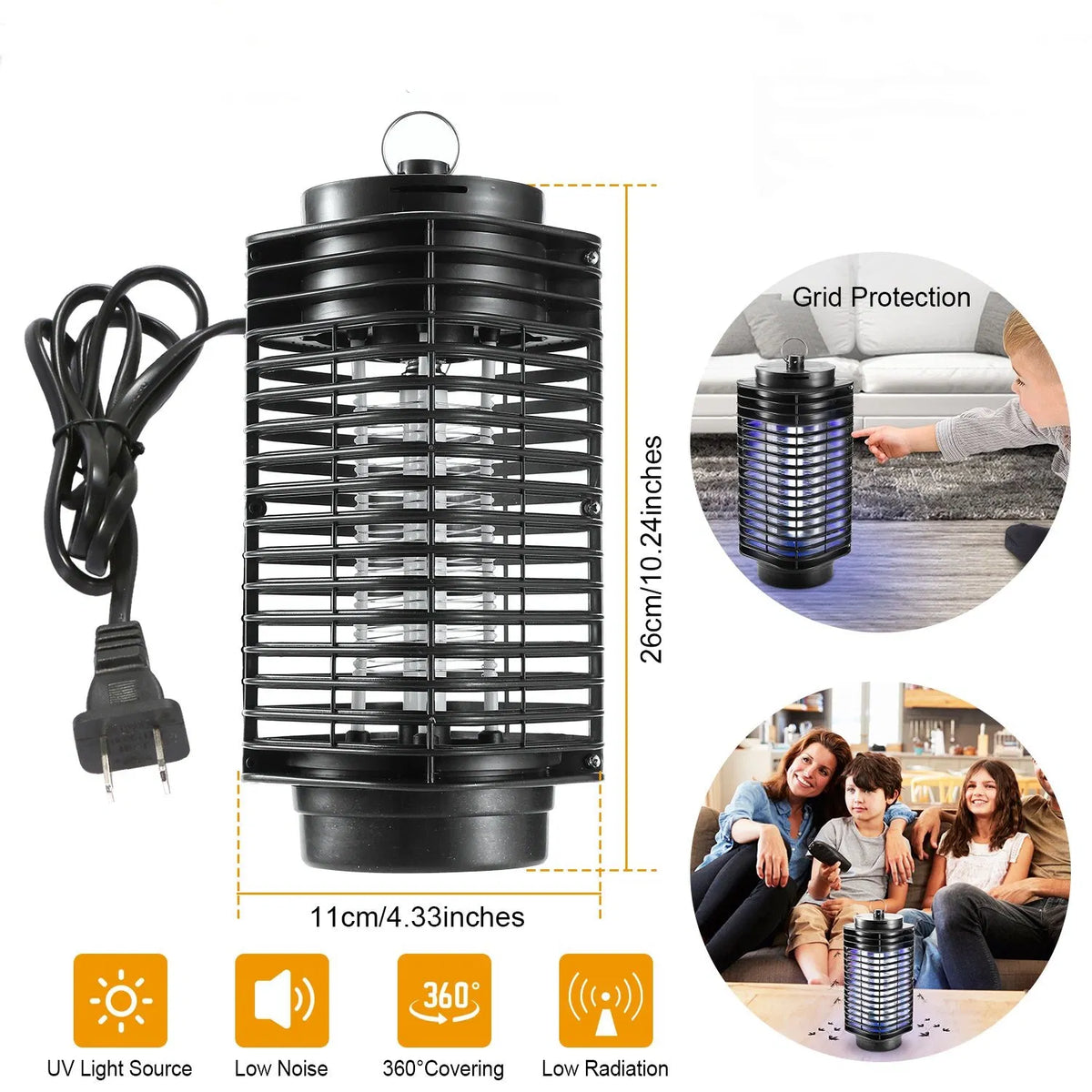 Piège électrique roulant intérieur