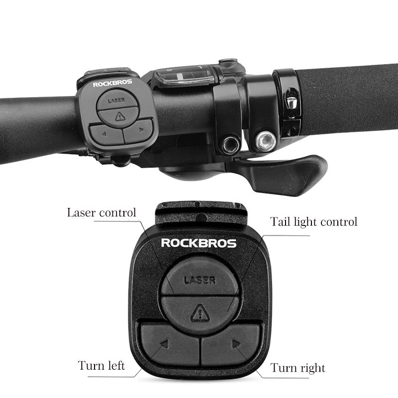 Smart Remote Control Bicycle Riding Laser Tail Light Accessoires