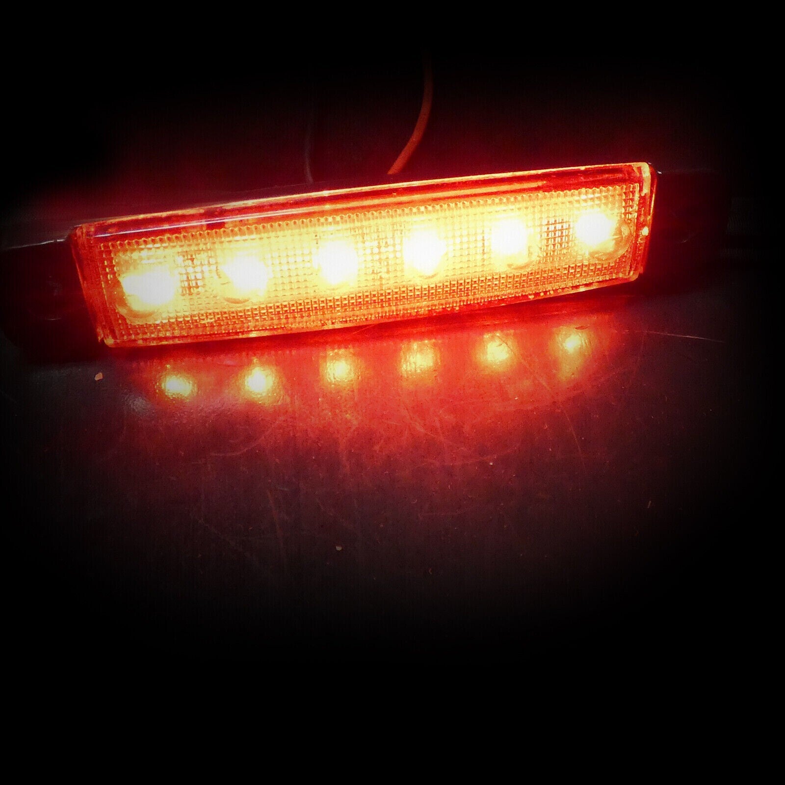 30 Pcs 12v 6 Led Blanc Jaune Rouge Marqueur Side Position Camion Remorque