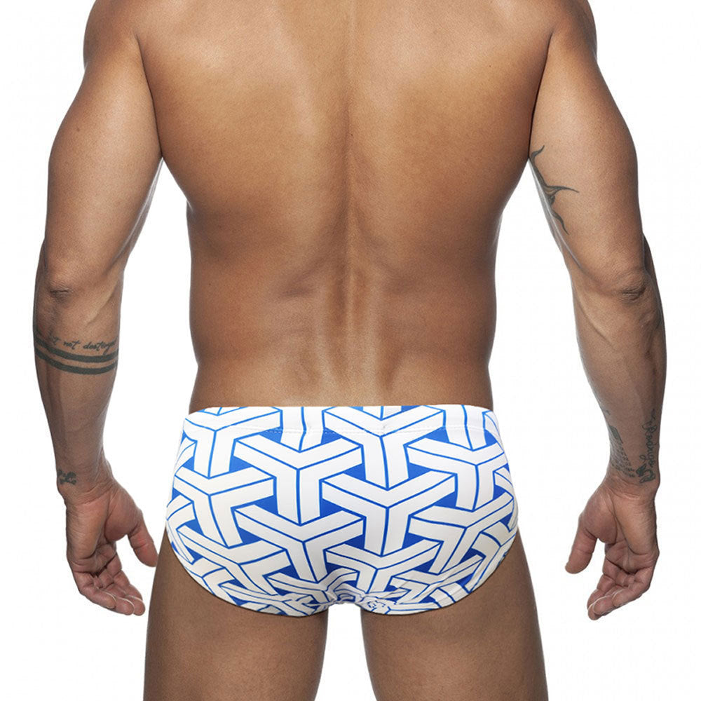 Trunks de natation triangulaire imprimés pour hommes