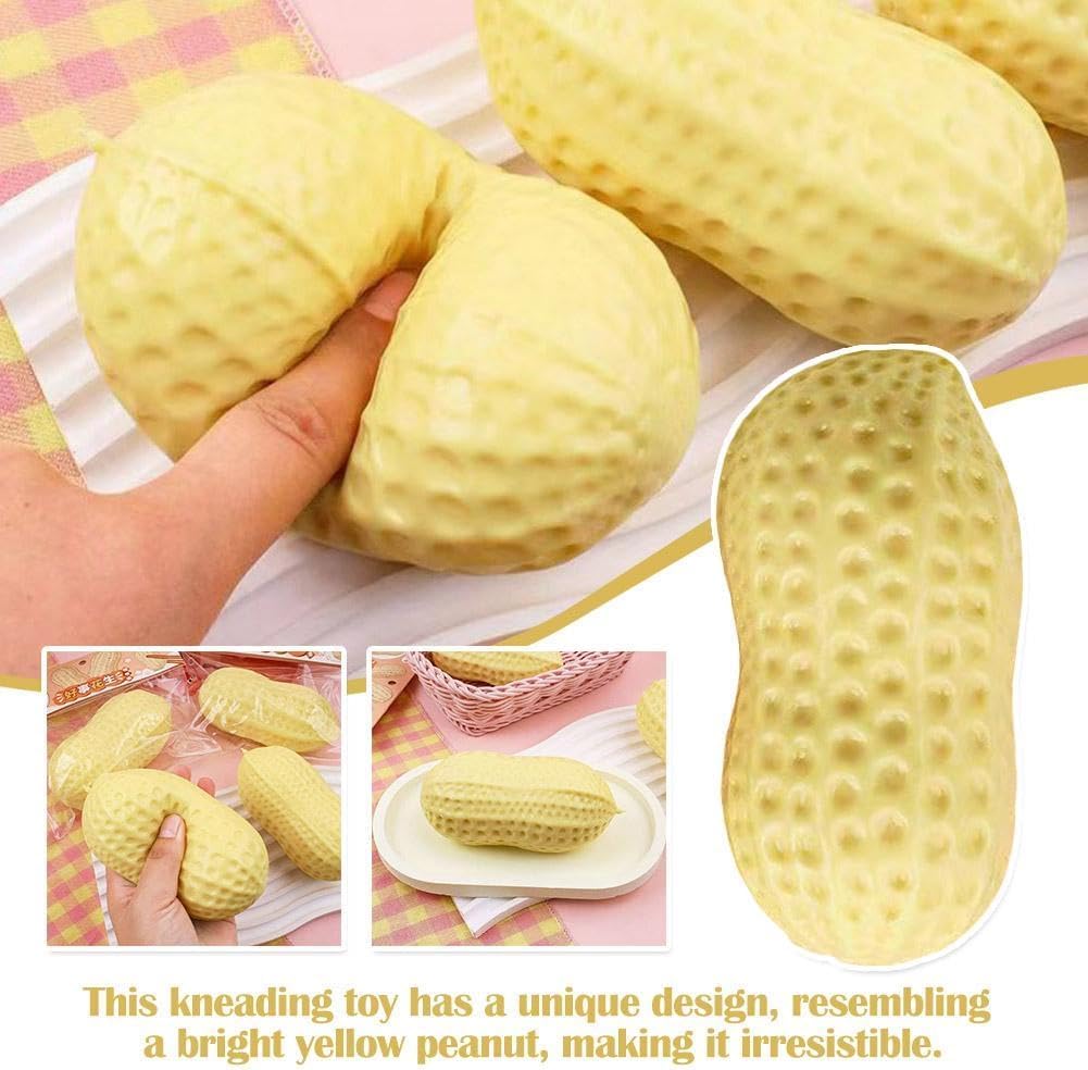 1pc Peanut , Zero Bounce Back Sensory Squeeze, Soft Squishy Stress Relief, Shapeable Senso