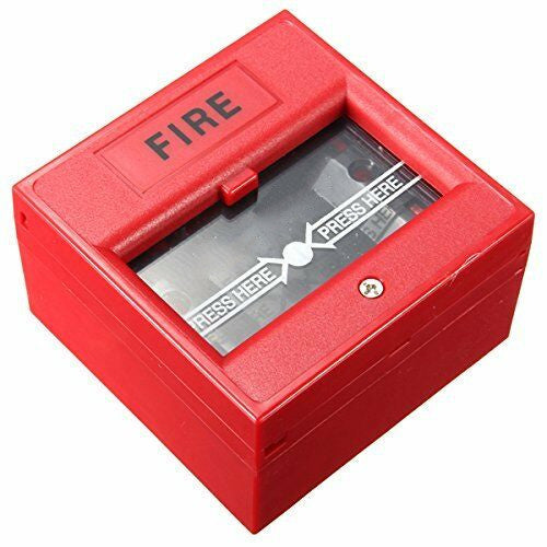 Bouton de sécurité filaire bris de main verre alarme incendie d'urgence