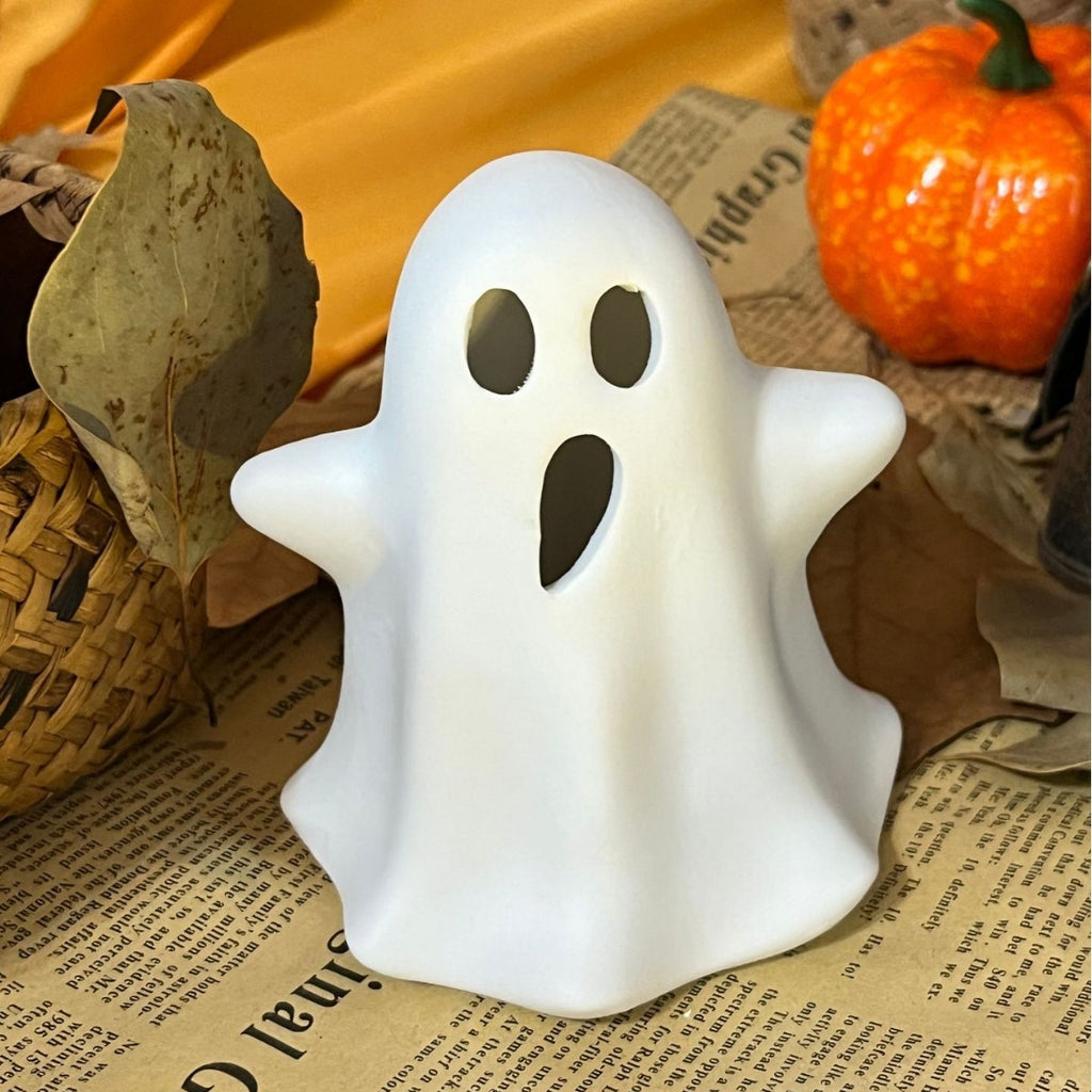 Décoration de lumière de nuit translucide Halloween créatif ornement d'artisanat avec lampe LED