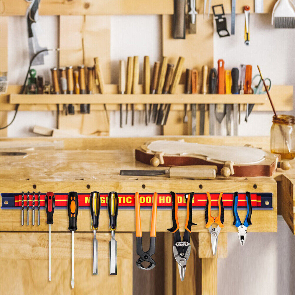 6x18 Barre magnétique de stockage porte-outils lourds Rack Garage Wall Holder Bandes