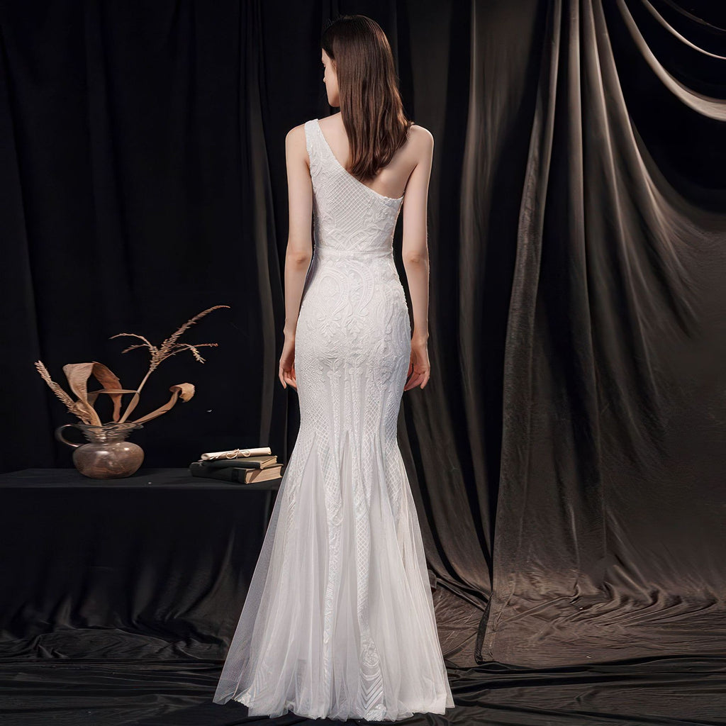 Femmes haut de gamme Lux Elegant Socialite Dîner Party Sexy Long Slimming Dres