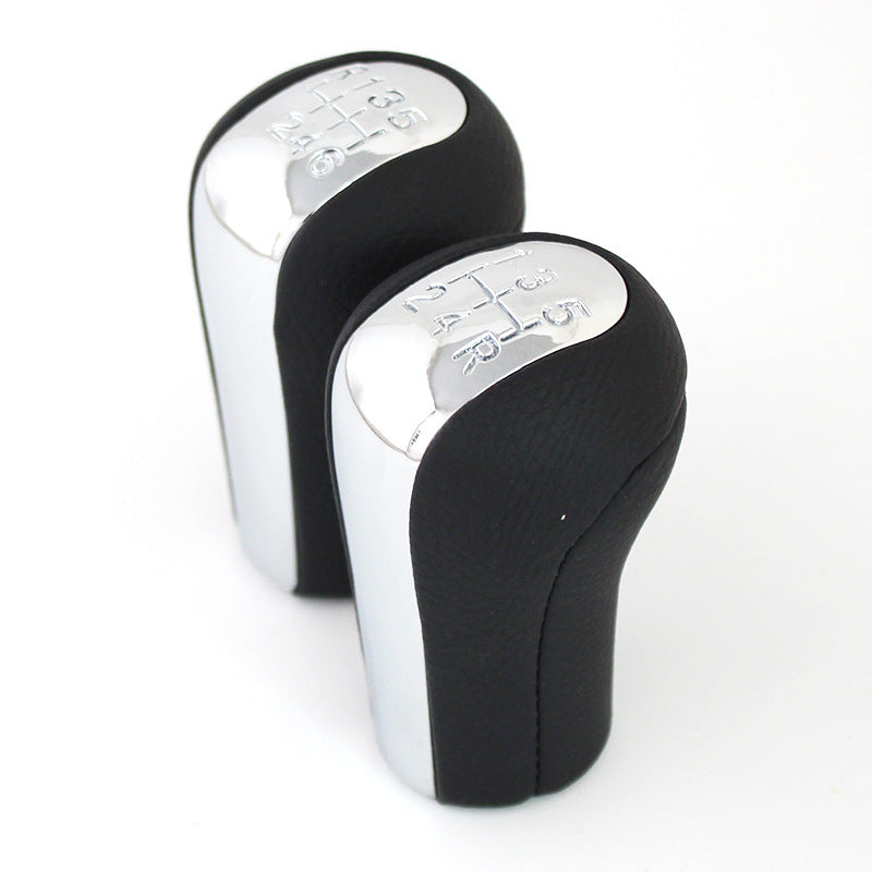 Électroplaqué en cuir noir Gear Head Handball Speed Rod