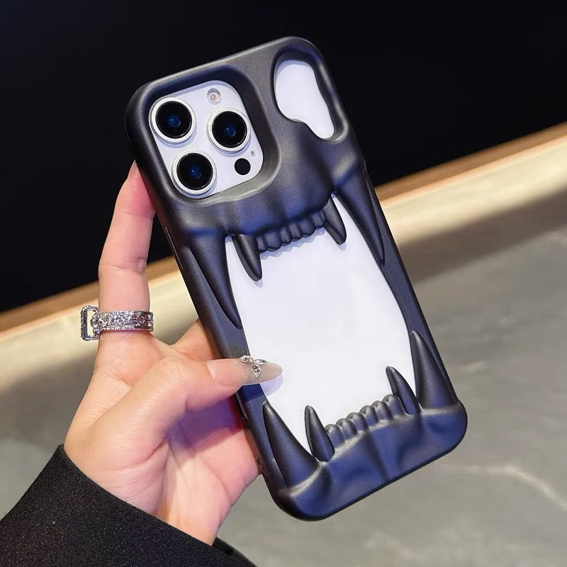 Cas créatif de téléphone de dent Tiger Hollow