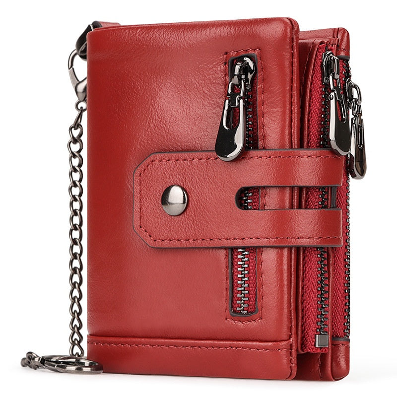 La mode masculine Personnalité Trifold Portefeuille multicolore