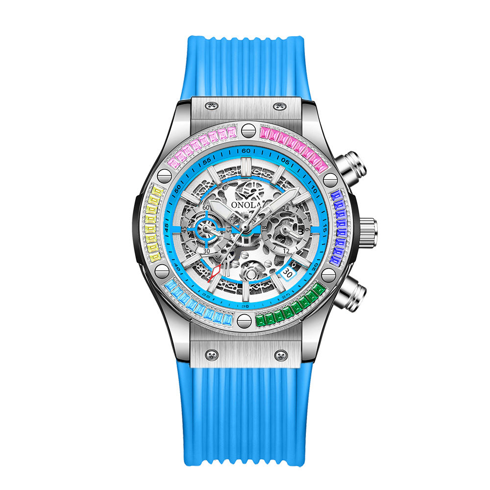 Men's Multi-function Waterproof Quartz Watch