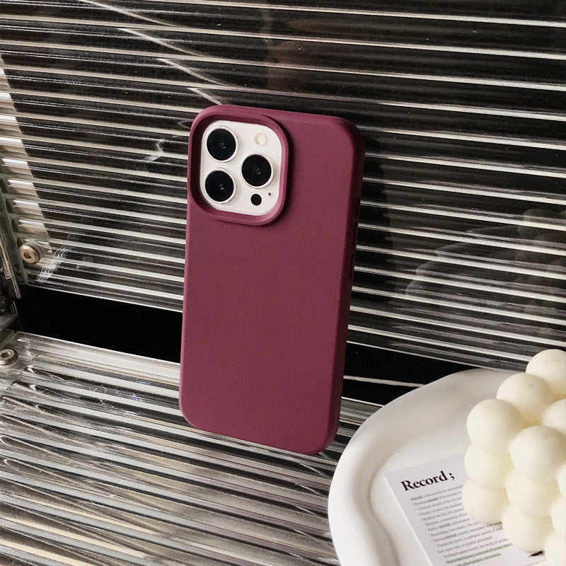Boîtier de téléphone en silicone liquide de couleur solide