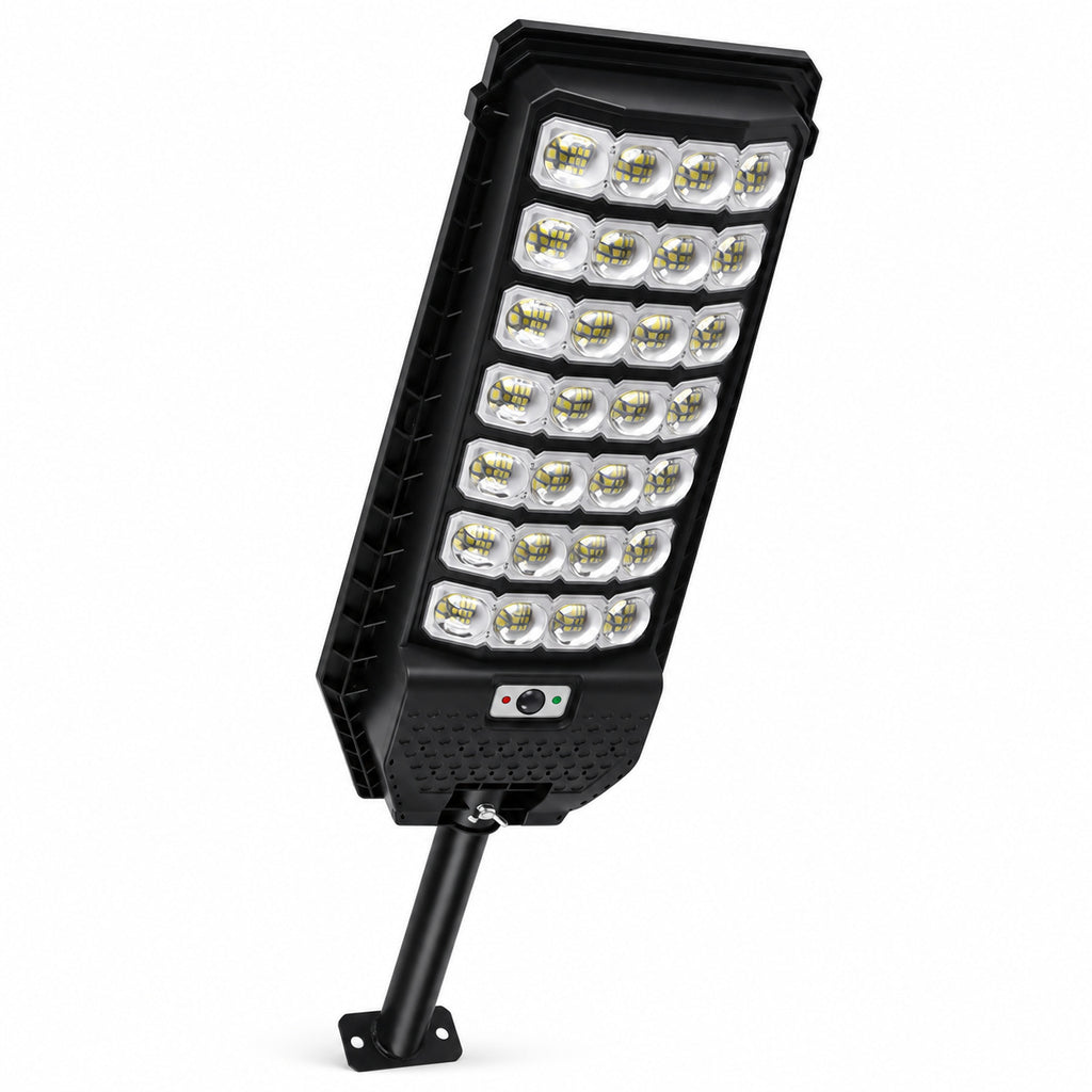 Solar Powered Motion Sensor Outdoor Light W7208 7 Noir pour Garden Yard Street Wall LED