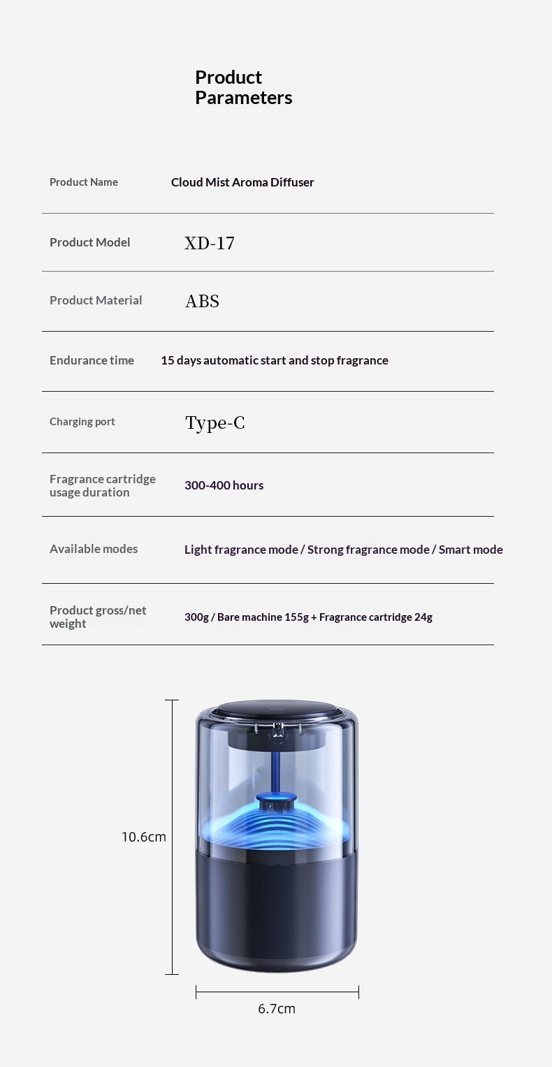 Intelligent Cloud Mist Wonder Air Freshener