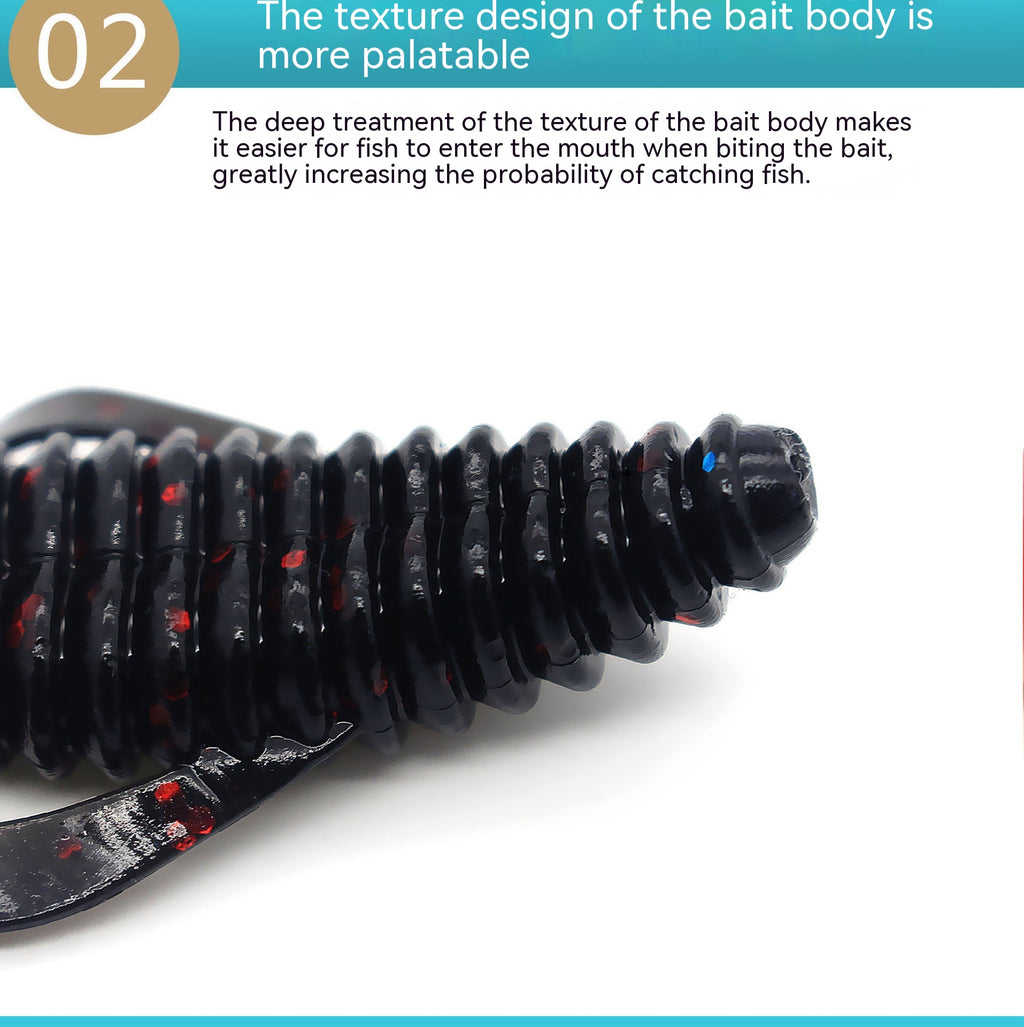 Simulation de lure appât doux 8cm Tackle de pêche