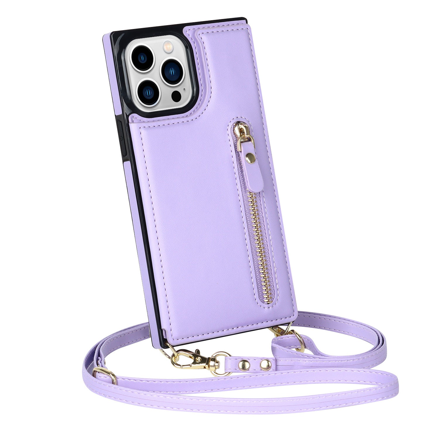 Sangle d'épaules transversales Flip Card Zipper Protection Shell