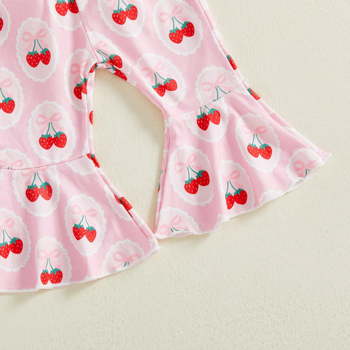 Brodé manches longues Romper imprimé Pantalons et bandeau trois pièces