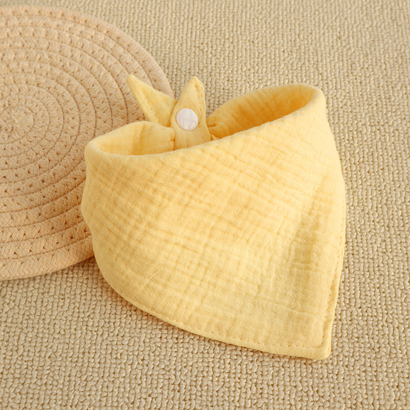 Bandanas de chien beige couleur unie avec snap réglable bouton coton animal de mariage solide engagement