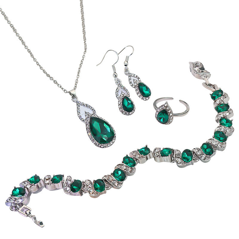 Boucles d'oreilles Zircon de luxe clair Boucles d'oreilles
