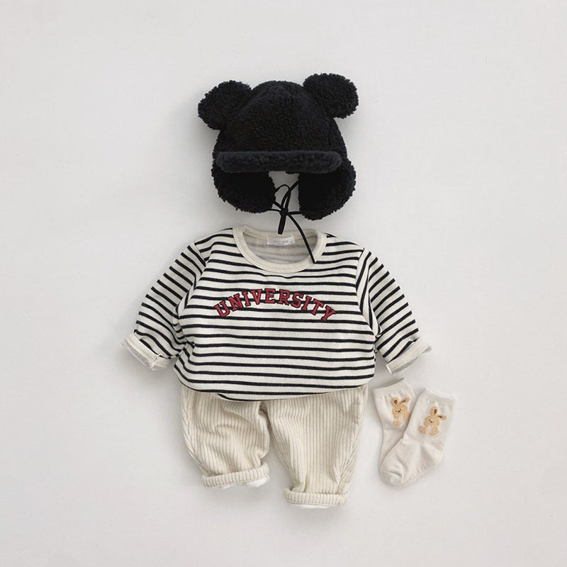 T-shirt à manches longues rayées pour enfants