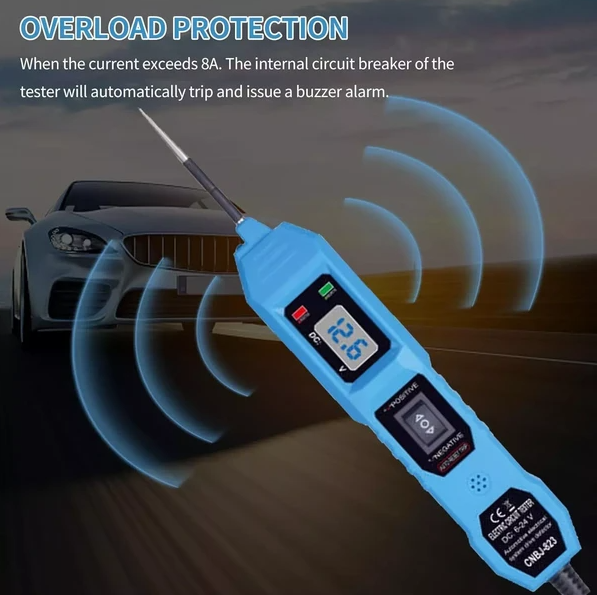 3.5-36V Éclairage d'essai électrique du circuit d'alimentation de voiture automobile numérique