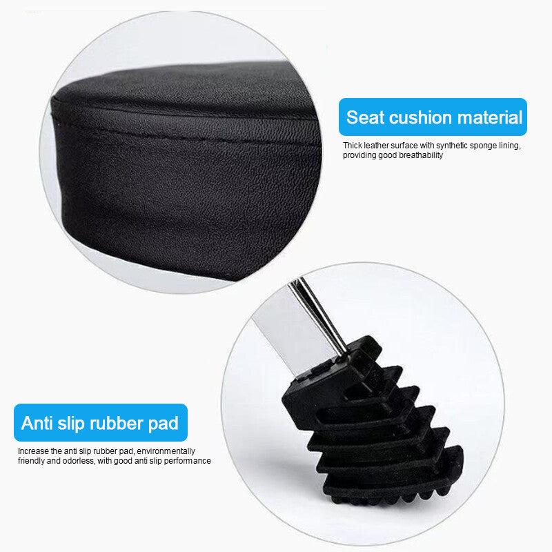Siège de trône de tambour rembourré noir réglable avec drumsticks en bois d'érable