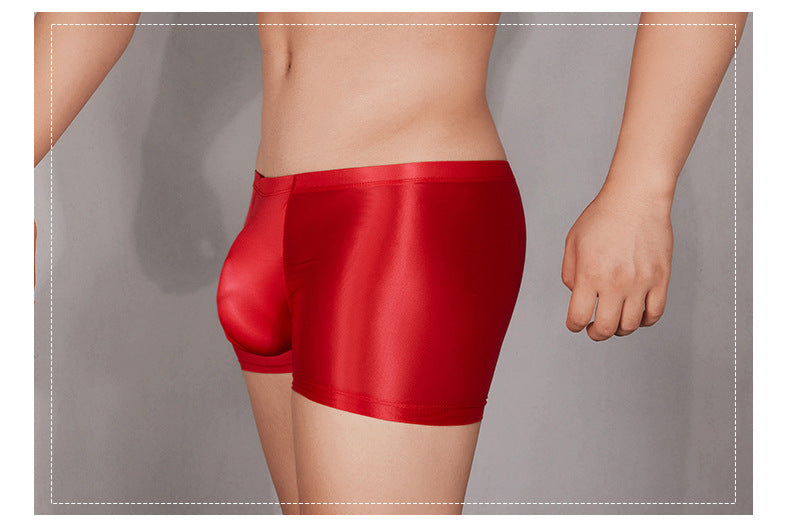 Huile Glossy U Convex Ultra-mince transparent homme confortable stretch Short