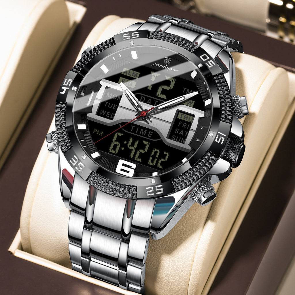 Montre électronique multifonctionnelle pour hommes