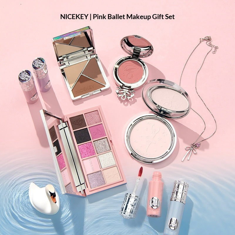 Set cadeau de maquillage esthétique Ballet Blush et teinte à lèvres pour un éclat