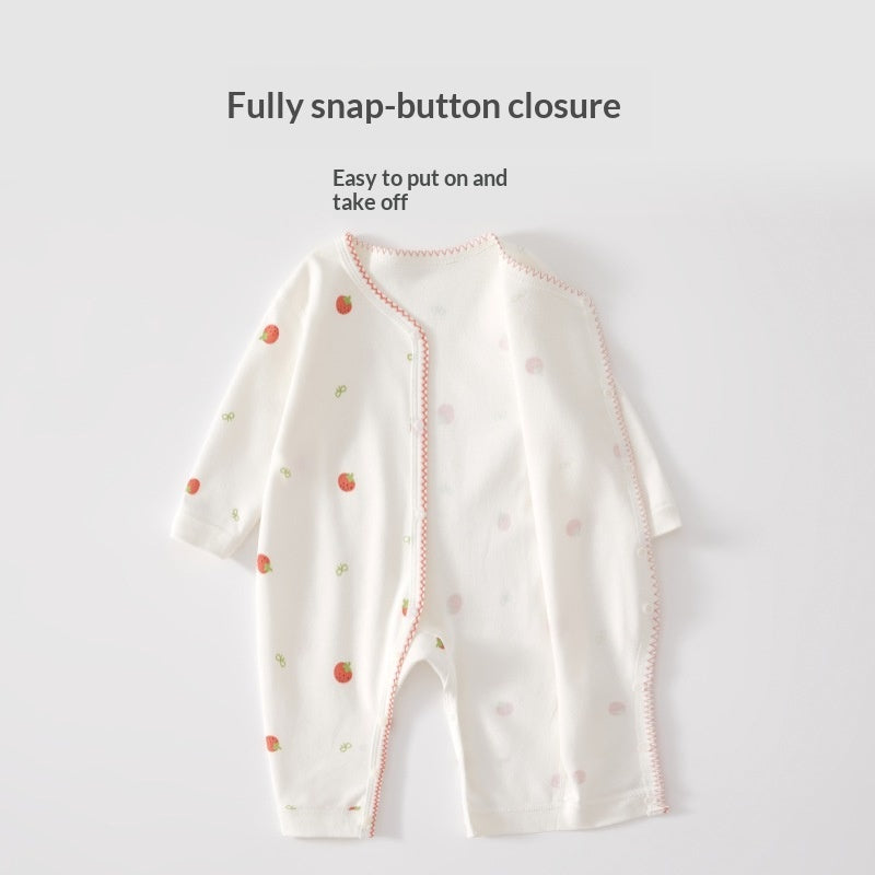 Costume de bébé à manches longues en coton pur