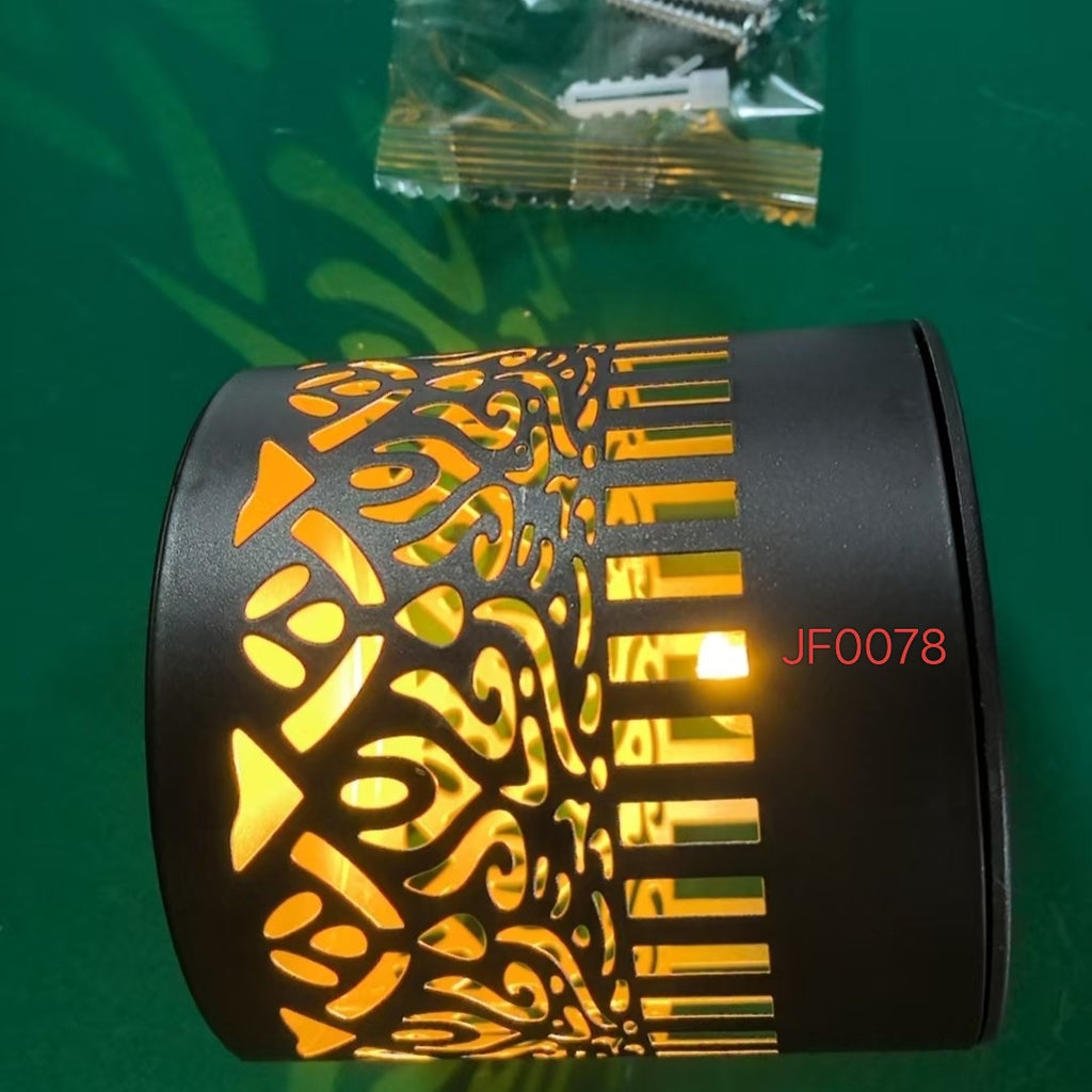 Solar-powered outdoor wall light