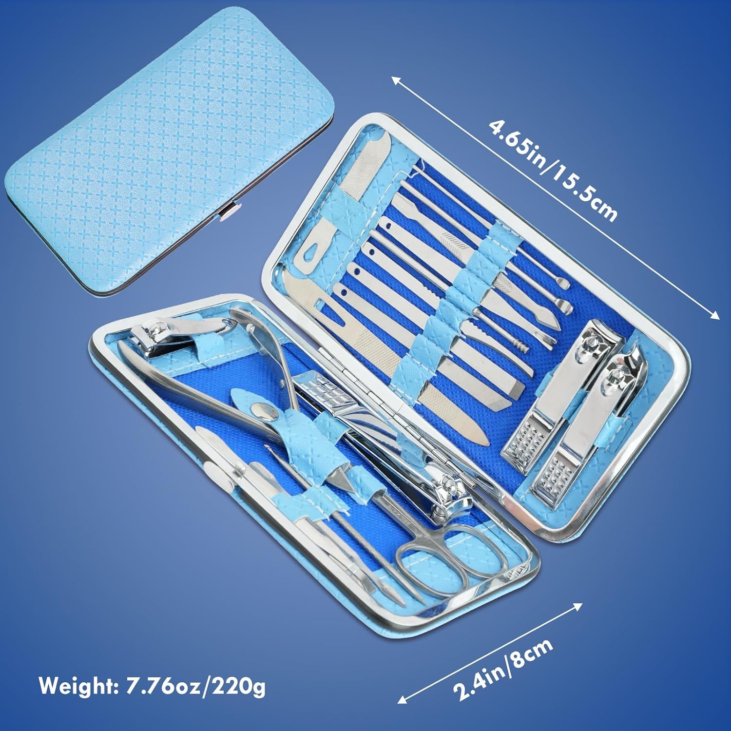 Ensemble de manucure - 19 en 1 Professional Clippers Pédicure Kit