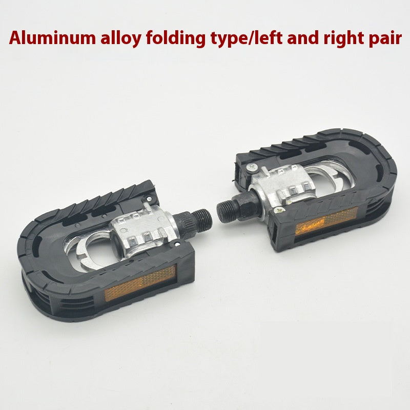 Pédales de vélo alliage d'aluminium pliable